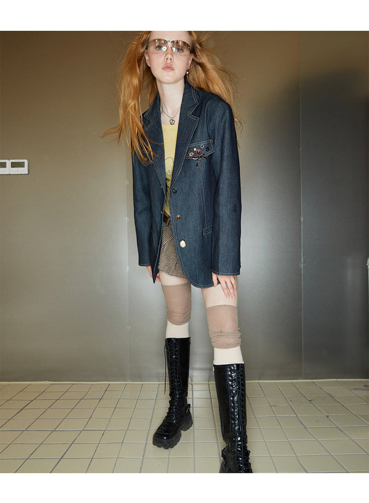 [C0019]Baroque Denim Jacket