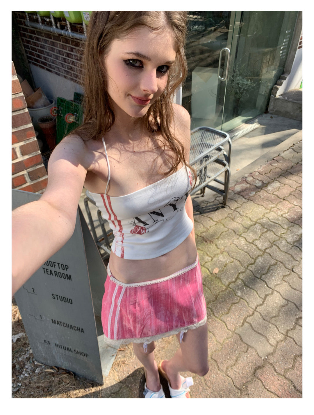 [F0089]Vintage rose halter