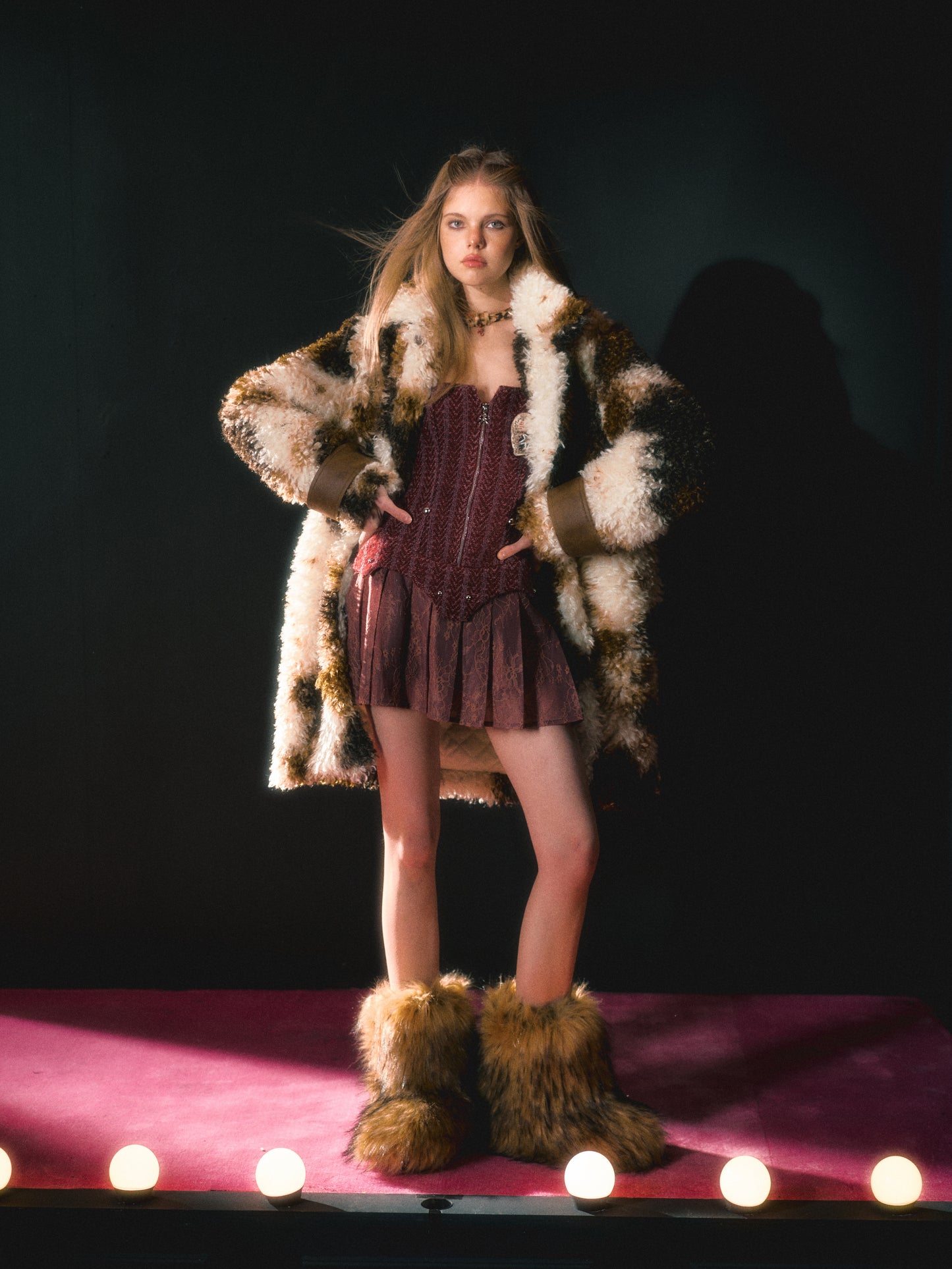 [F0052]Heart of Wine Slip Dress