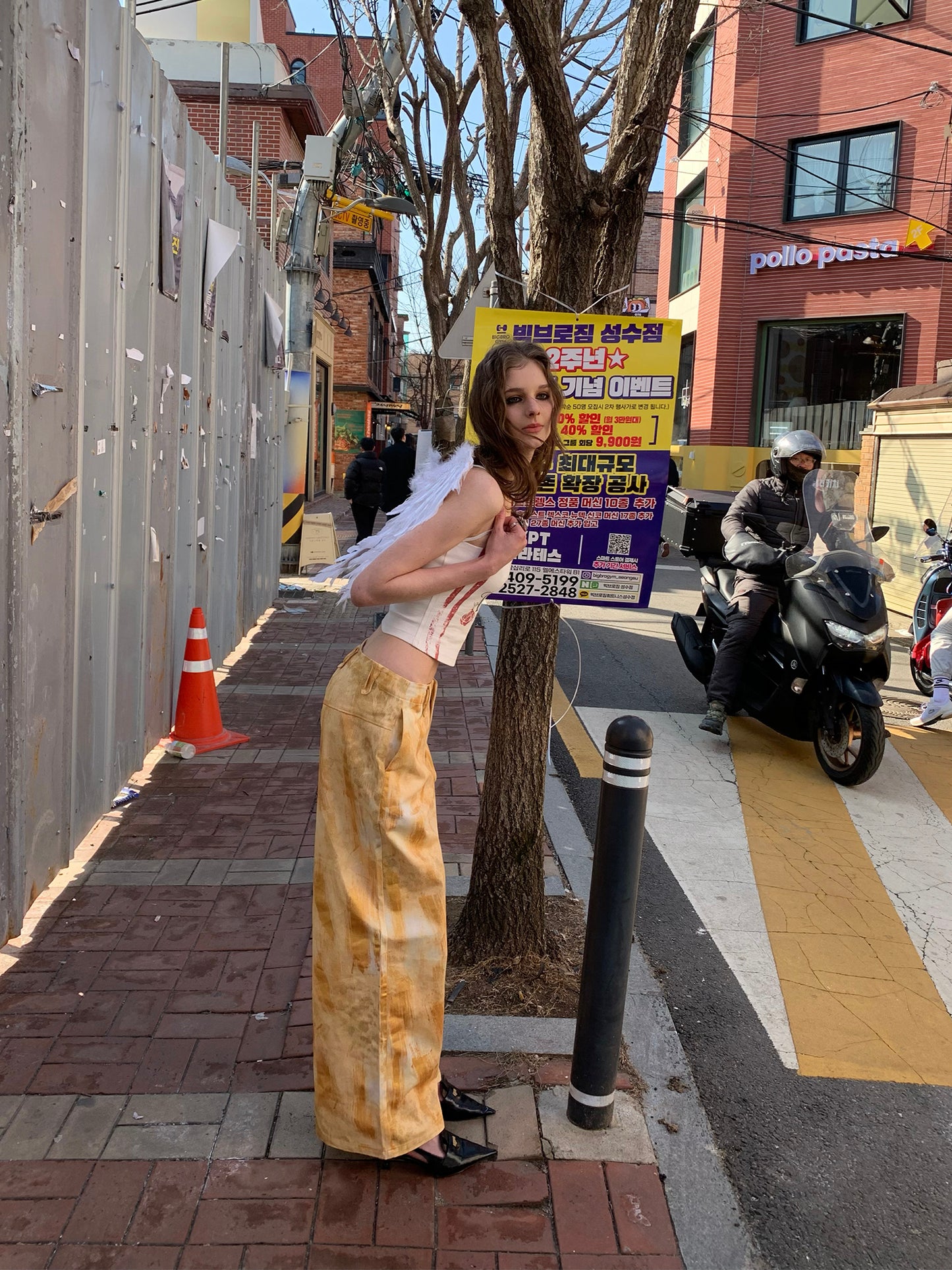 [F0094]Leopard Print Hot Gold Pants
