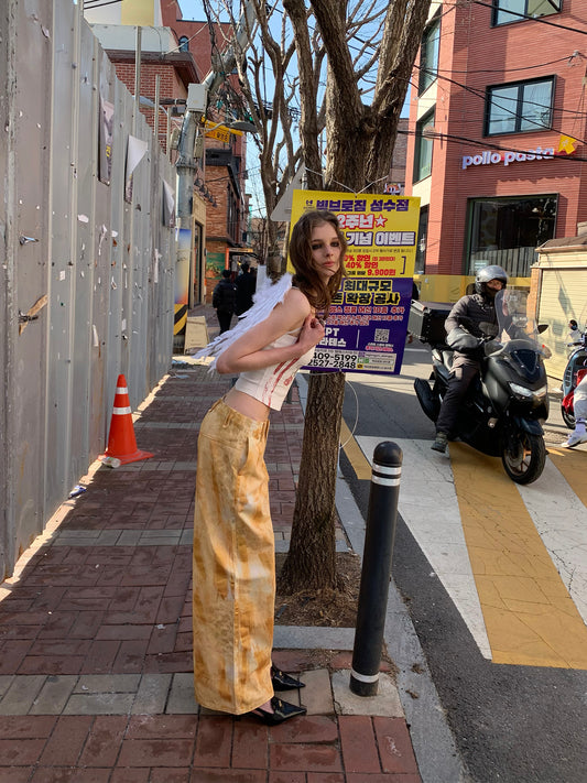 [F0094]Leopard Print Hot Gold Pants
