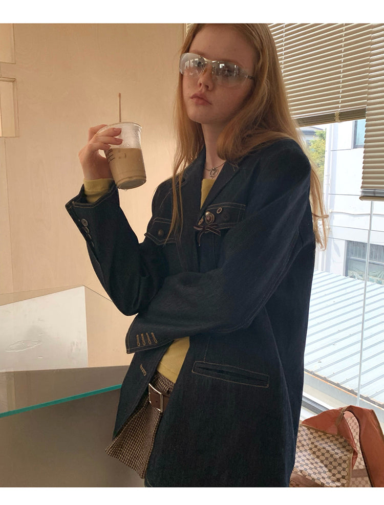 [C0019]Baroque Denim Jacket