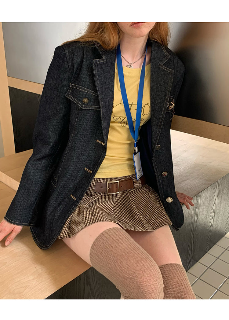 [C0019]Baroque Denim Jacket
