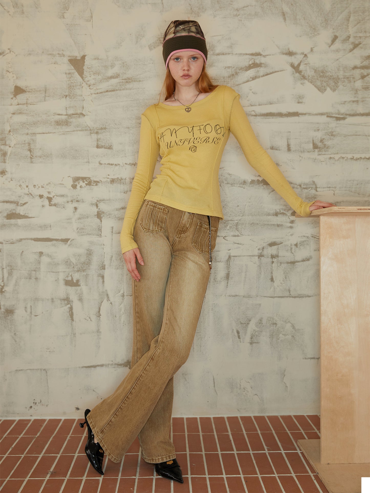 [C0020]Lemon Yellow Long Sleeves