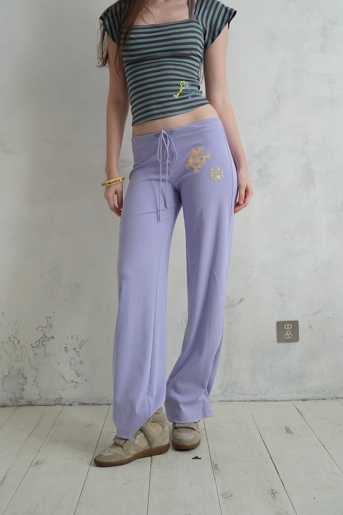 [A001313]Island Breeze Knit Lounge Pants