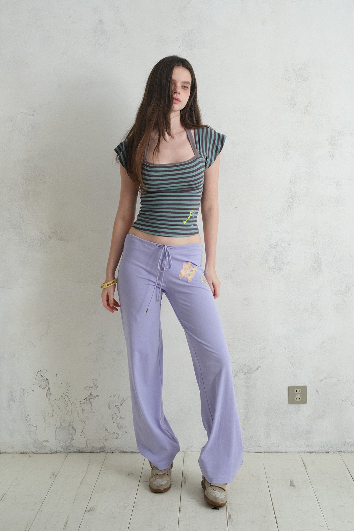[A001313]Island Breeze Knit Lounge Pants