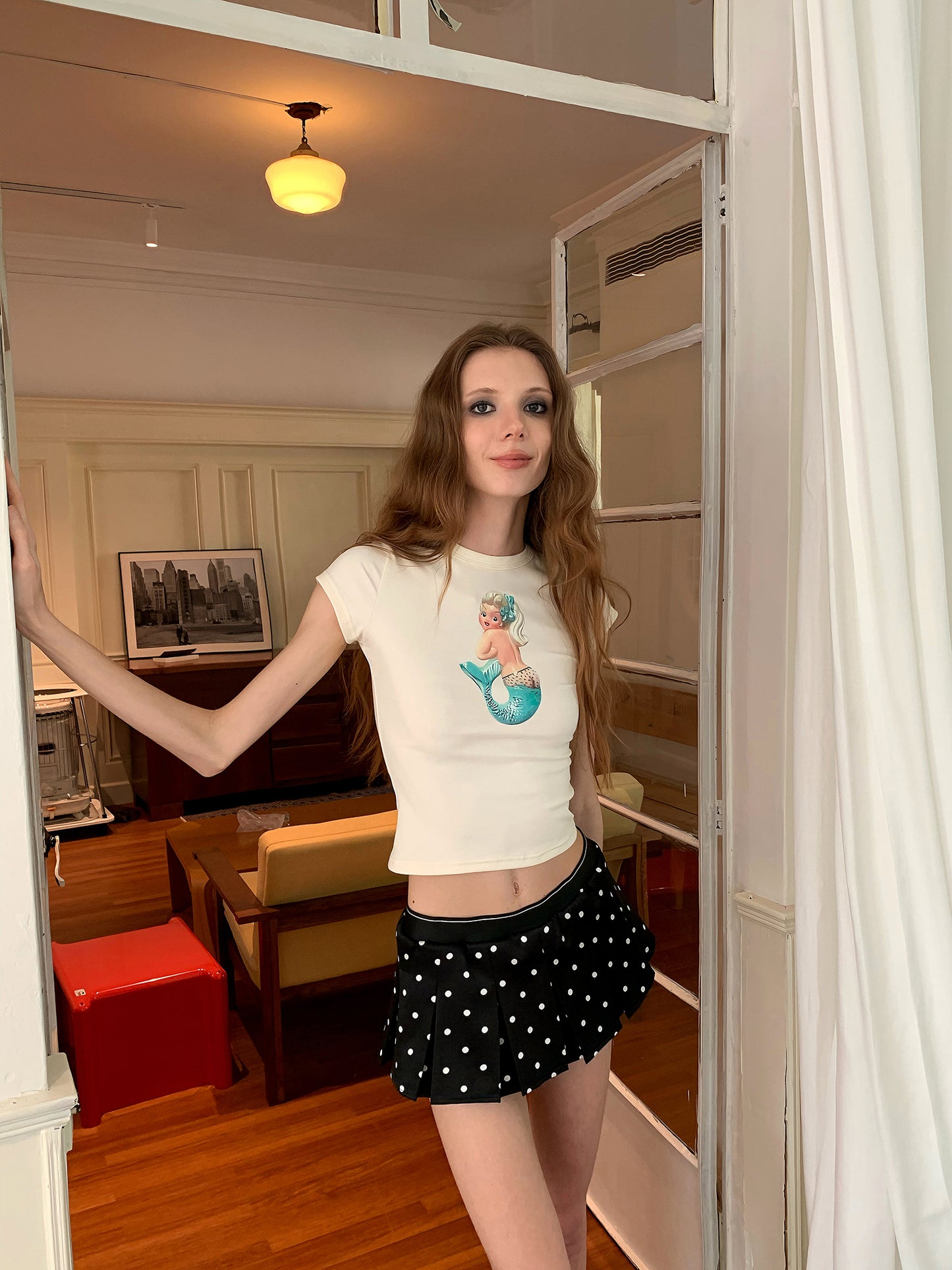 [A00869]Mint Mermaid Graphic Tee