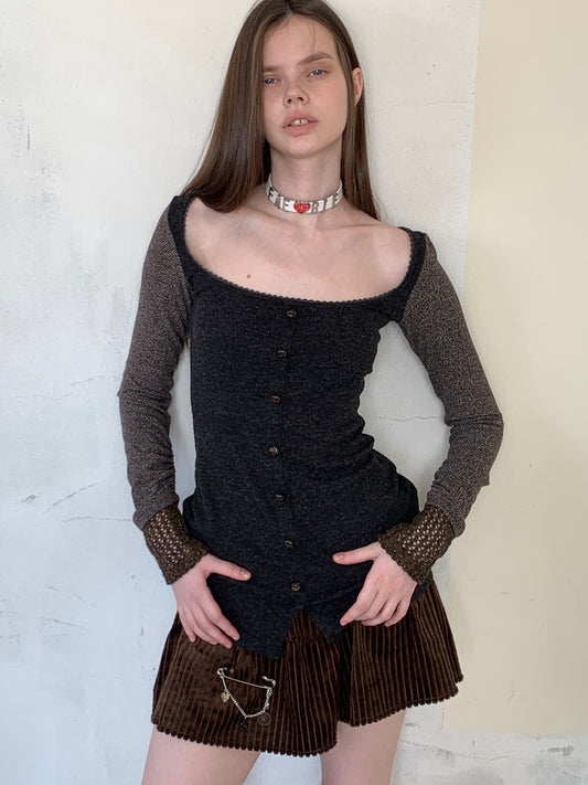 [A001056]Playful Patchwork Dress in Retro Fabrics